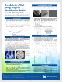 Creep Behavior of High Entropy Alloys via Nanoindentation Method